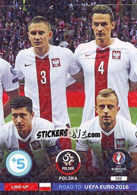 Sticker Line-Up 2 - Road to UEFA EURO 2016. Adrenalyn XL n. 152 - Panini