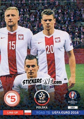 Sticker Line-Up 3 - Road to UEFA EURO 2016. Adrenalyn XL n. 153 - Panini