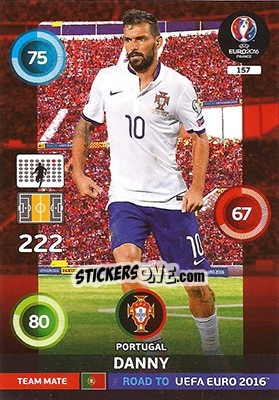 Sticker Danny - Road to UEFA EURO 2016. Adrenalyn XL n. 157 - Panini