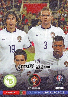 Sticker Line-Up 1 - Road to UEFA EURO 2016. Adrenalyn XL n. 160 - Panini