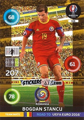 Sticker Bogdan Stancu - Road to UEFA EURO 2016. Adrenalyn XL - Panini