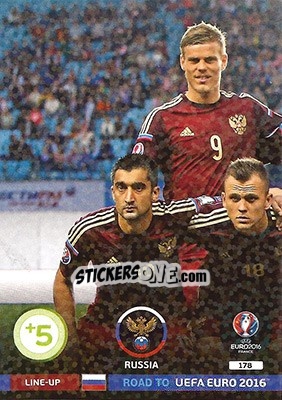 Sticker Line-Up 1 - Road to UEFA EURO 2016. Adrenalyn XL n. 178 - Panini