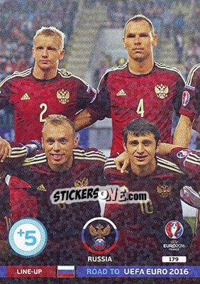 Sticker Line-Up 2 - Road to UEFA EURO 2016. Adrenalyn XL n. 179 - Panini
