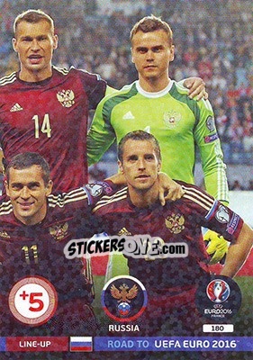 Sticker Line-Up 3 - Road to UEFA EURO 2016. Adrenalyn XL n. 180 - Panini