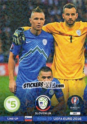 Sticker Line-Up 1 - Road to UEFA EURO 2016. Adrenalyn XL n. 187 - Panini
