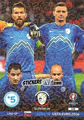 Sticker Line-Up 2 - Road to UEFA EURO 2016. Adrenalyn XL n. 188 - Panini