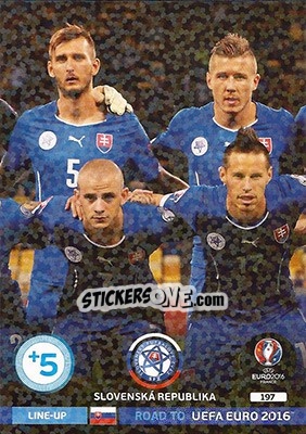 Sticker Line-Up 2 - Road to UEFA EURO 2016. Adrenalyn XL n. 197 - Panini