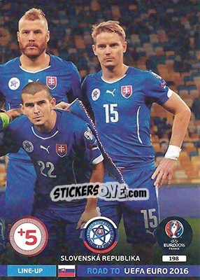 Sticker Line-Up 3 - Road to UEFA EURO 2016. Adrenalyn XL n. 198 - Panini
