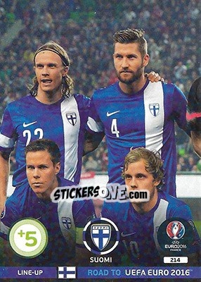 Cromo Line-Up 1 - Road to UEFA EURO 2016. Adrenalyn XL - Panini