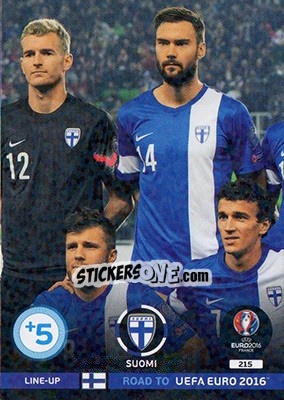 Sticker Line-Up 2 - Road to UEFA EURO 2016. Adrenalyn XL n. 215 - Panini