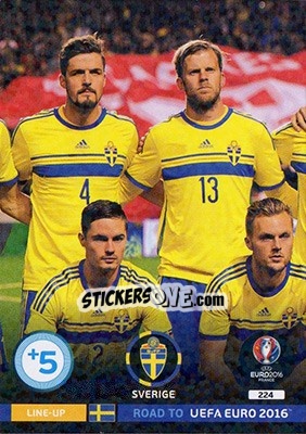 Sticker Line-Up 2 - Road to UEFA EURO 2016. Adrenalyn XL n. 224 - Panini