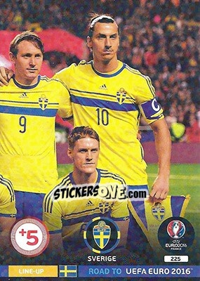 Sticker Line-Up 3 - Road to UEFA EURO 2016. Adrenalyn XL n. 225 - Panini