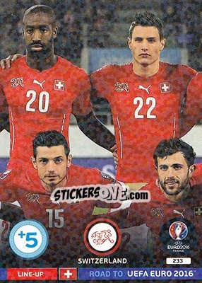 Sticker Line-Up 2 - Road to UEFA EURO 2016. Adrenalyn XL n. 233 - Panini
