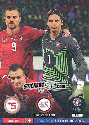 Sticker Line-Up 3 - Road to UEFA EURO 2016. Adrenalyn XL n. 234 - Panini