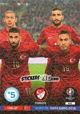 Sticker Line-Up 2 - Road to UEFA EURO 2016. Adrenalyn XL n. 242 - Panini