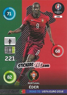 Sticker Éder - Road to UEFA EURO 2016. Adrenalyn XL n. 256 - Panini