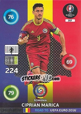 Figurina Ciprian Marica - Road to UEFA EURO 2016. Adrenalyn XL - Panini