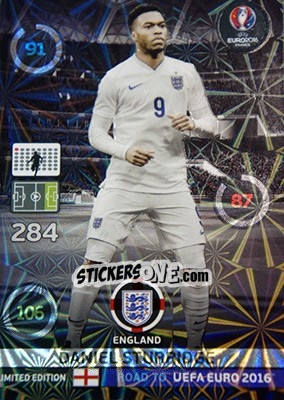 Sticker Daniel Sturridge - Road to UEFA EURO 2016. Adrenalyn XL n. LE-DS - Panini