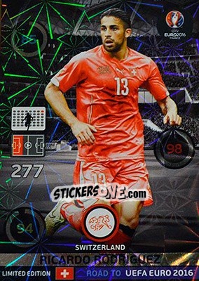 Sticker Ricardo Rodríguez - Road to UEFA EURO 2016. Adrenalyn XL - Panini
