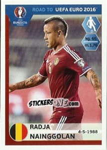 Sticker Radja Nainggolan - Road to UEFA Euro 2016 n. 6 - Panini