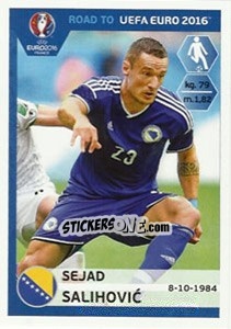 Figurina Sejad Salihovic - Road to UEFA Euro 2016 - Panini