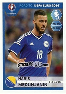 Cromo Haris Medunjanin - Road to UEFA Euro 2016 - Panini