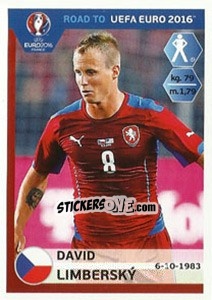 Sticker David Limbersky - Road to UEFA Euro 2016 n. 34 - Panini