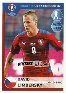 Cromo David Limbersky - Road to UEFA Euro 2016 - Panini