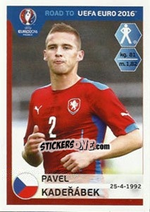 Figurina Pavel Kaderabek - Road to UEFA Euro 2016 - Panini