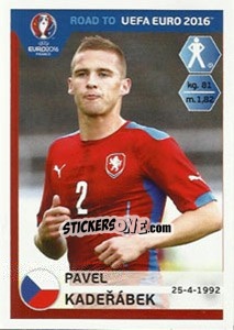 Sticker Pavel Kaderabek - Road to UEFA Euro 2016 n. 37 - Panini