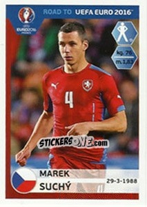 Cromo Marek Suchy - Road to UEFA Euro 2016 - Panini