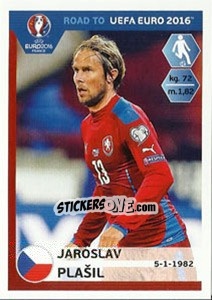 Sticker Jaroslav Plasil - Road to UEFA Euro 2016 - Panini