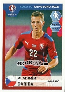 Sticker Vladimir Darida - Road to UEFA Euro 2016 n. 44 - Panini