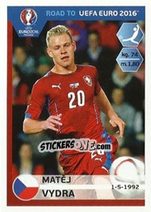 Sticker Matej Vydra - Road to UEFA Euro 2016 - Panini