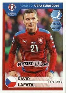 Sticker David Lafata - Road to UEFA Euro 2016 n. 47 - Panini
