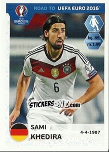 Sticker Sami Khedira - Road to UEFA Euro 2016 - Panini