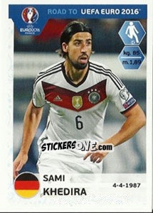 Sticker Sami Khedira - Road to UEFA Euro 2016 n. 56 - Panini