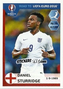 Sticker Daniel Sturridge - Road to UEFA Euro 2016 n. 79 - Panini