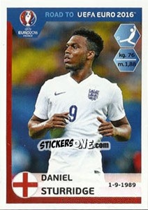 Sticker Daniel Sturridge - Road to UEFA Euro 2016 - Panini