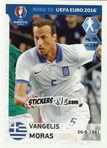 Cromo Vangelis Moras - Road to UEFA Euro 2016 - Panini