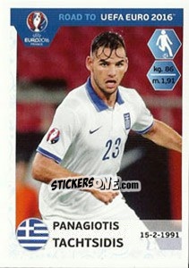 Sticker Panagiotis Tachtsidis - Road to UEFA Euro 2016 n. 121 - Panini