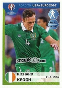 Sticker Richard Keogh - Road to UEFA Euro 2016 n. 148 - Panini