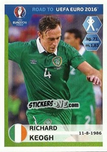 Cromo Richard Keogh - Road to UEFA Euro 2016 - Panini