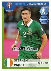 Sticker Stephen Ward - Road to UEFA Euro 2016 - Panini
