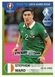 Figurina Stephen Ward - Road to UEFA Euro 2016 - Panini