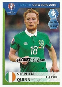 Sticker Stephen Quinn - Road to UEFA Euro 2016 n. 152 - Panini