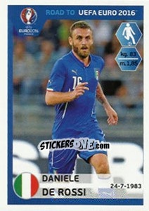 Sticker Daniele De Rossi - Road to UEFA Euro 2016 n. 167 - Panini