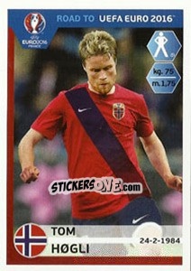 Figurina Tom Hogli - Road to UEFA Euro 2016 - Panini