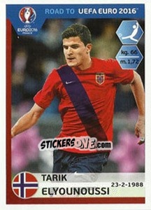 Sticker Tarik Elyounoussi - Road to UEFA Euro 2016 - Panini