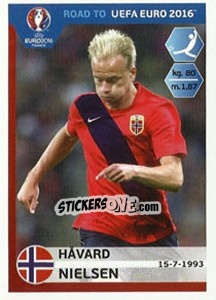 Cromo Havard Nielsen - Road to UEFA Euro 2016 - Panini